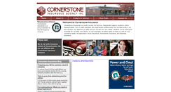 Desktop Screenshot of cornerstoneinsurance.com