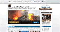 Desktop Screenshot of cornerstoneinsurance.org